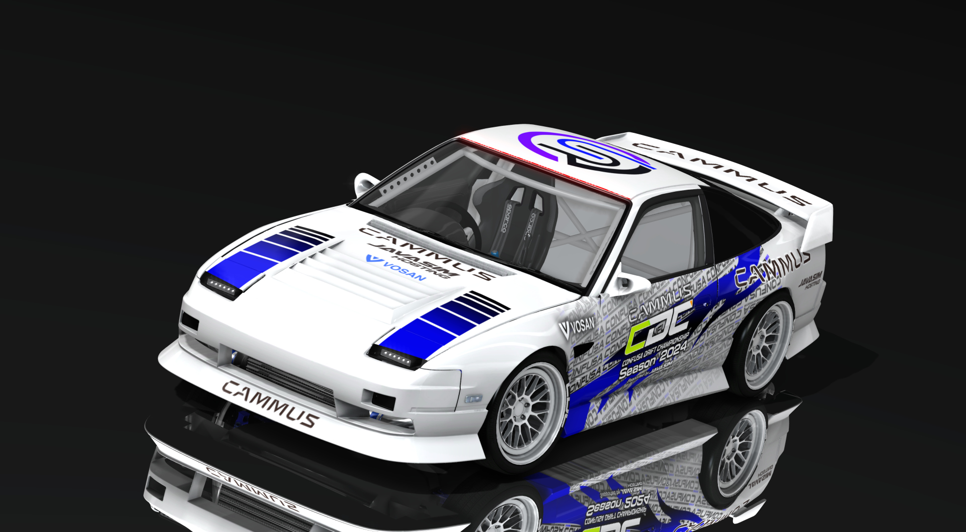 CDC 180SX SR23DET, skin CDC_white