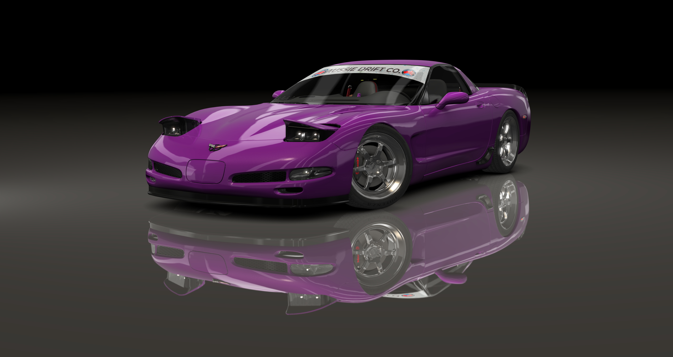 ADC Chevrolet Corvette C5 Targa 420, skin Purple