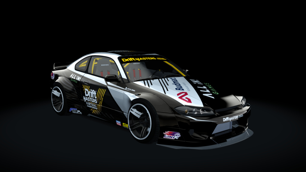 DMVC Nissan Silvia S15, skin Drift Masters Virtual Championship White