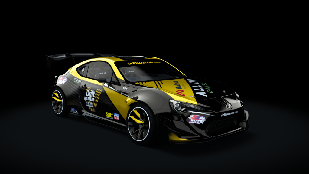 DMVC Toyota GT86, skin Drift Masters Virtual Championship Yellow