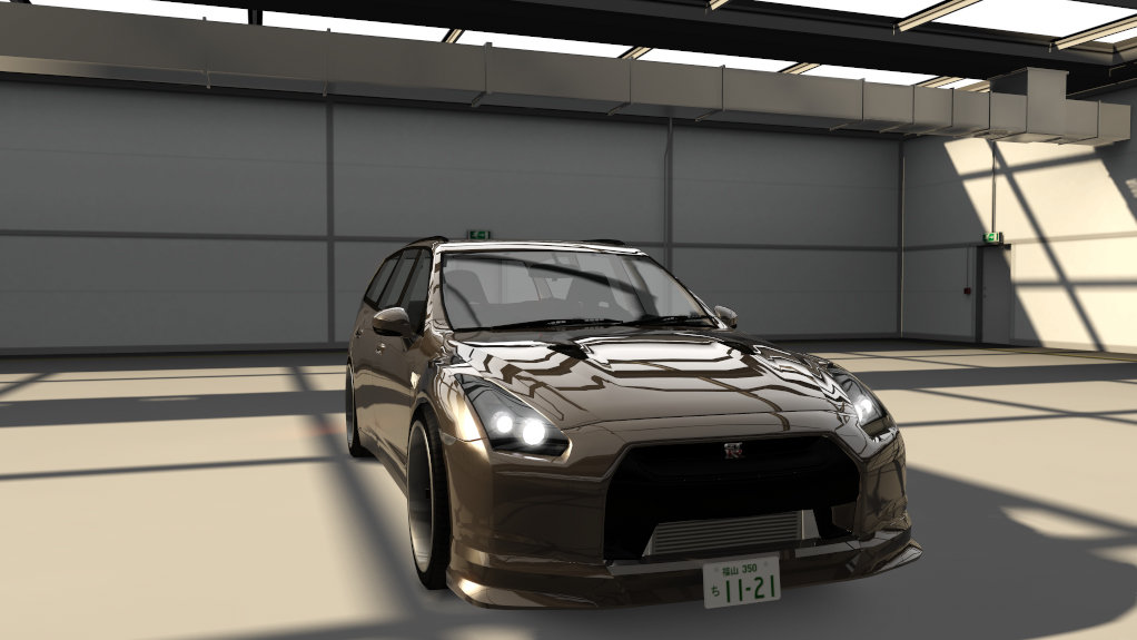 Nissan Stagea D-Spec traffic, skin gray