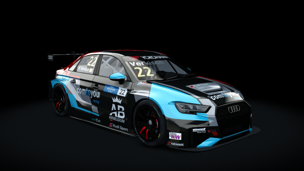 Audi RS3 LMS TCR, skin frederic_vervisch_22