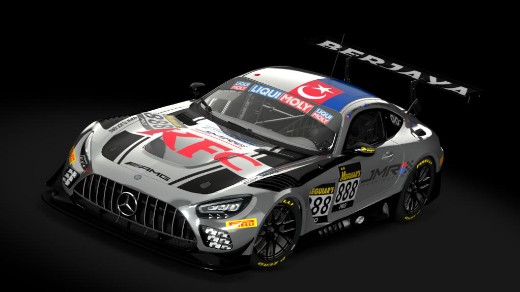 AMG GT3 EVO 2020, skin 2021 #888 Triple eight Johor racing