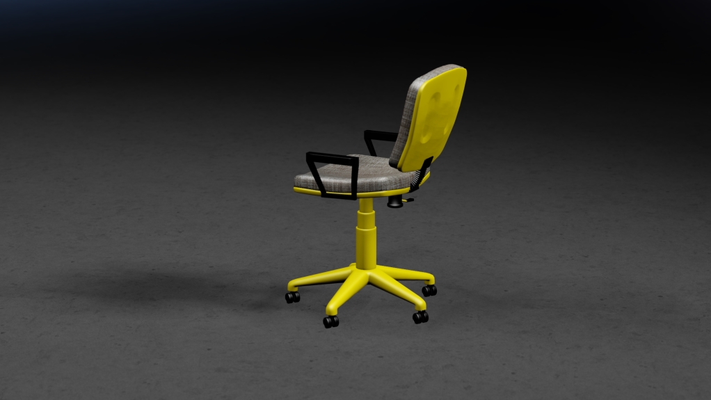 Chair, skin yellow