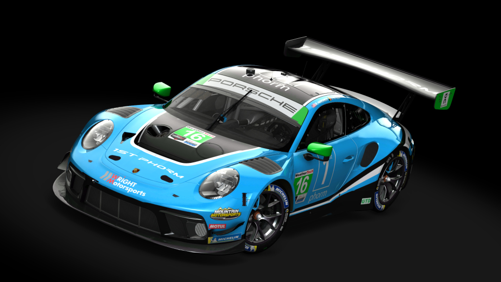 Porsche 911 GT3 R 2019 (991.2) Endurance, skin 2022_Wright_Motorsports_16