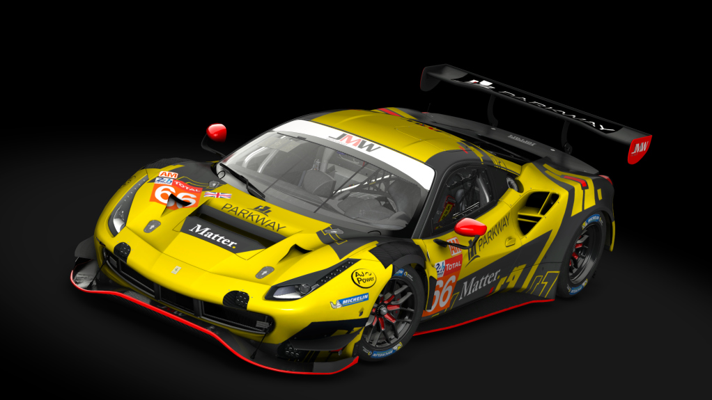 Ferrari 488 GT3 ACC, skin 2020 Le Mans JMW Motorsport 66