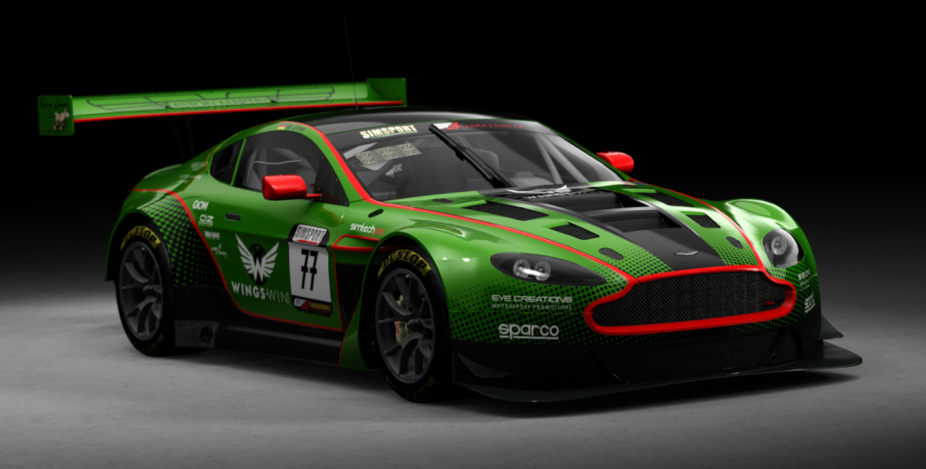 Aston Martin Vantage GT3, skin #77_snake