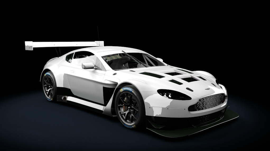Aston Martin Vantage GT3, skin white