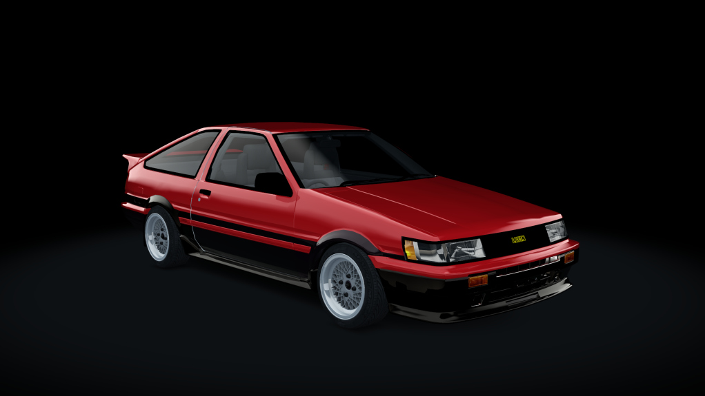 Toyota AE86 20v Levin Street Tuned, skin red