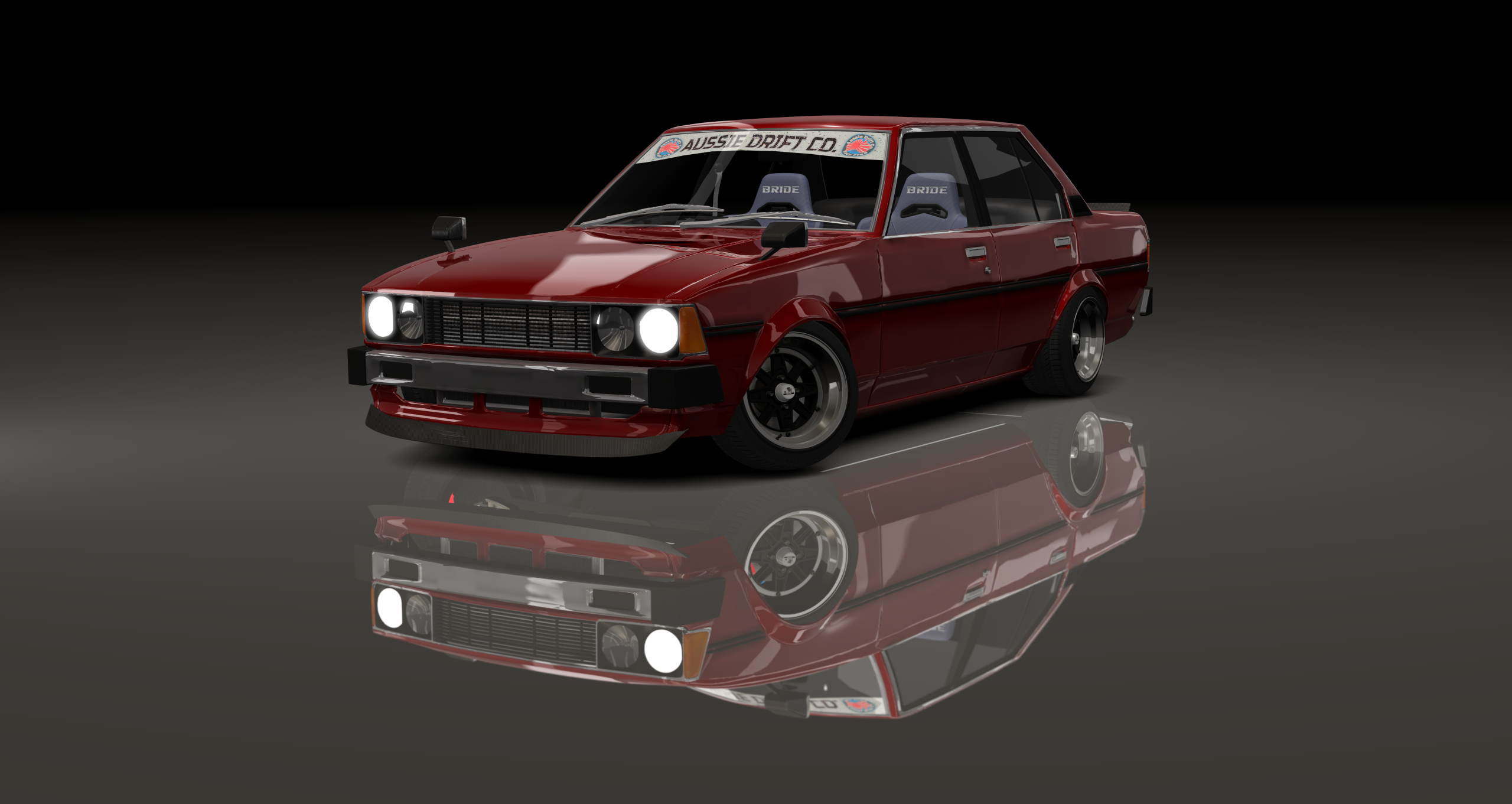 ADC Toyota Corolla KE70 (Quad Light), skin Deep Red