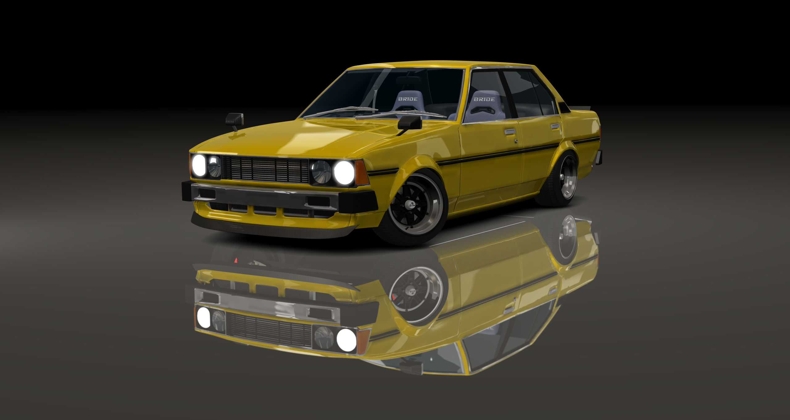 ADC Toyota Corolla KE70 (Quad Light), skin Yellow