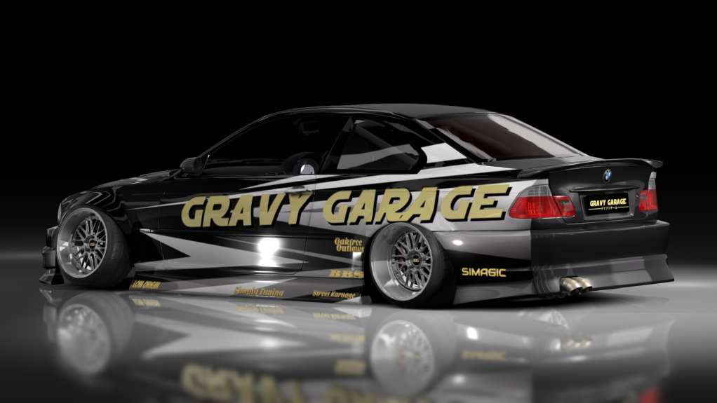 GravyGarage Street e46, skin Black livery