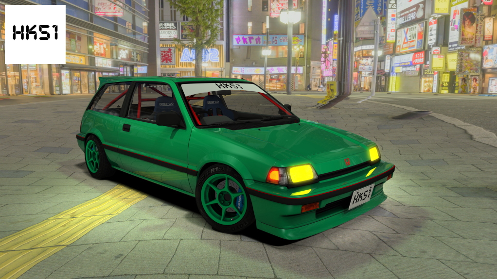 HK51 P1 Honda Civic Si AT, skin Green