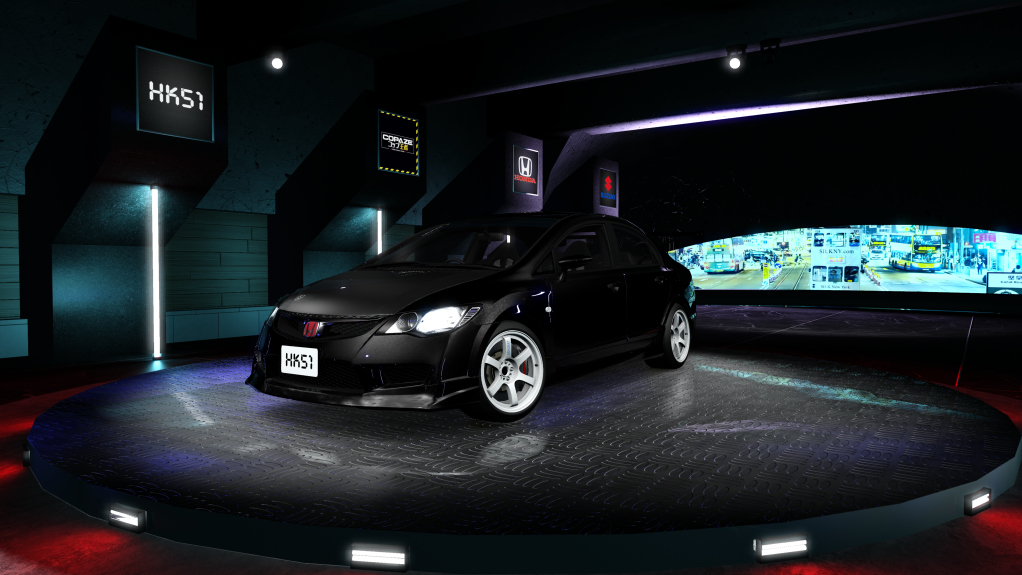 HK51 P1 Honda Civic FD2, skin 01_black