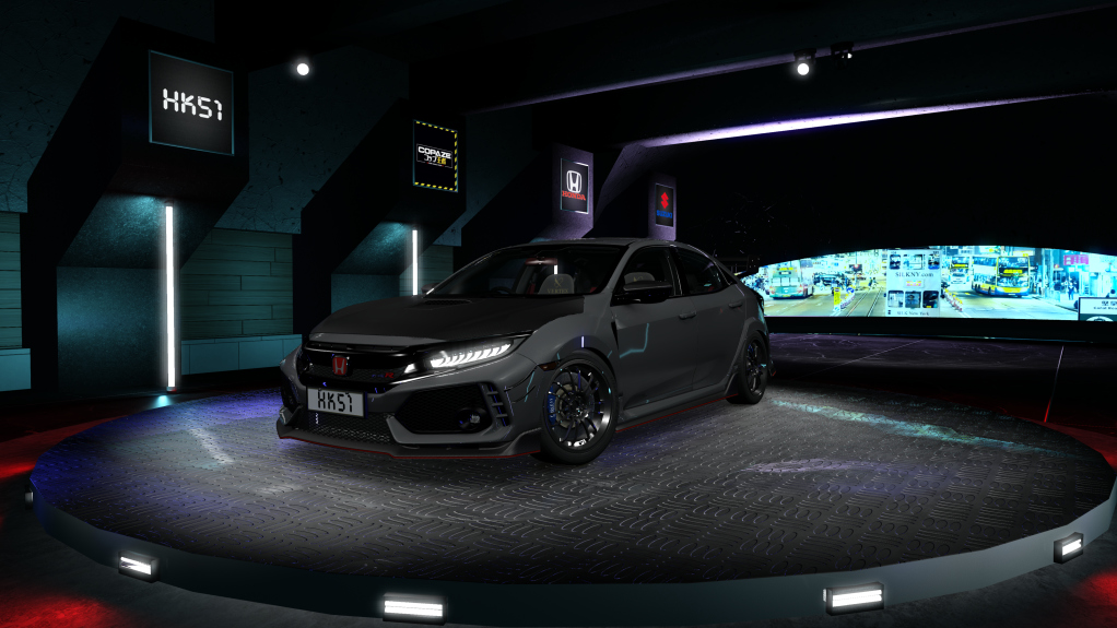 HK51 P1 Honda Civic FK8, skin Polished Metal Metallic