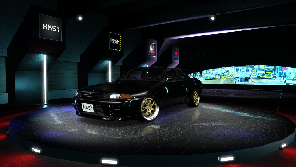 HK51 P1 Nissan Skyline GTR32, skin Black