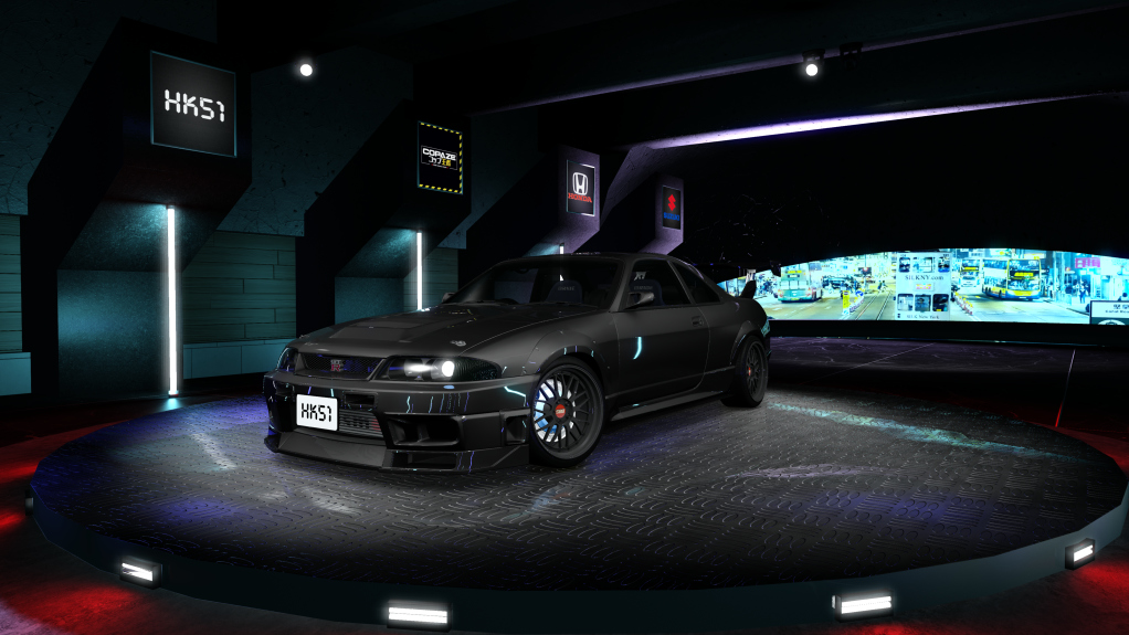 HK51 P1 Nissan Skyline GTR33, skin Black