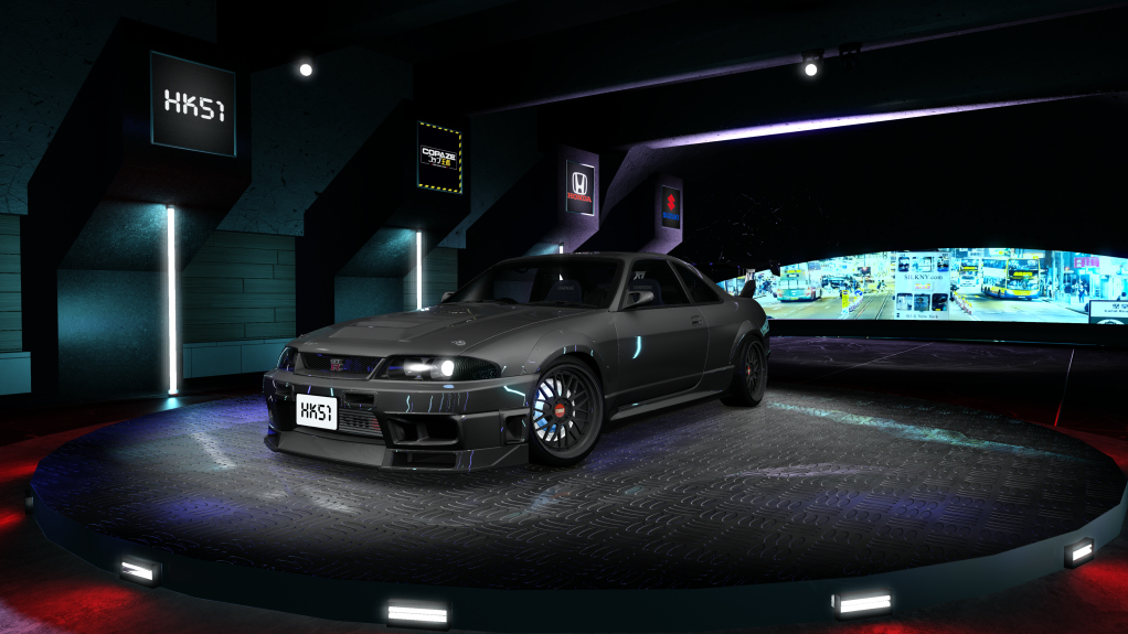 HK51 P1 Nissan Skyline GTR33, skin Black_Pearl