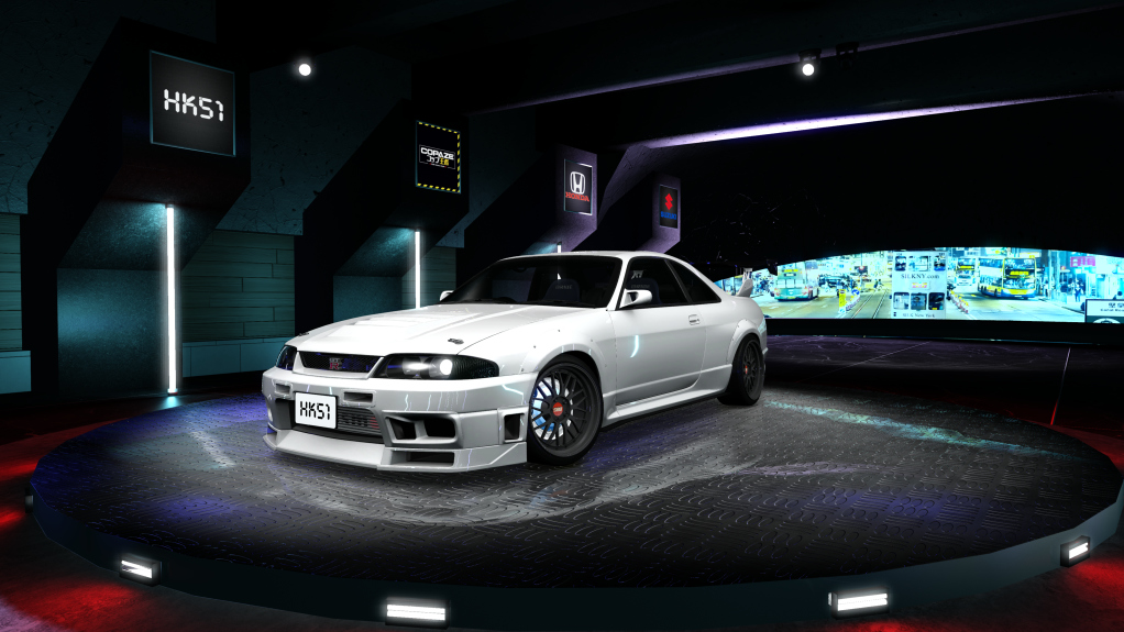 HK51 P1 Nissan Skyline GTR33, skin White