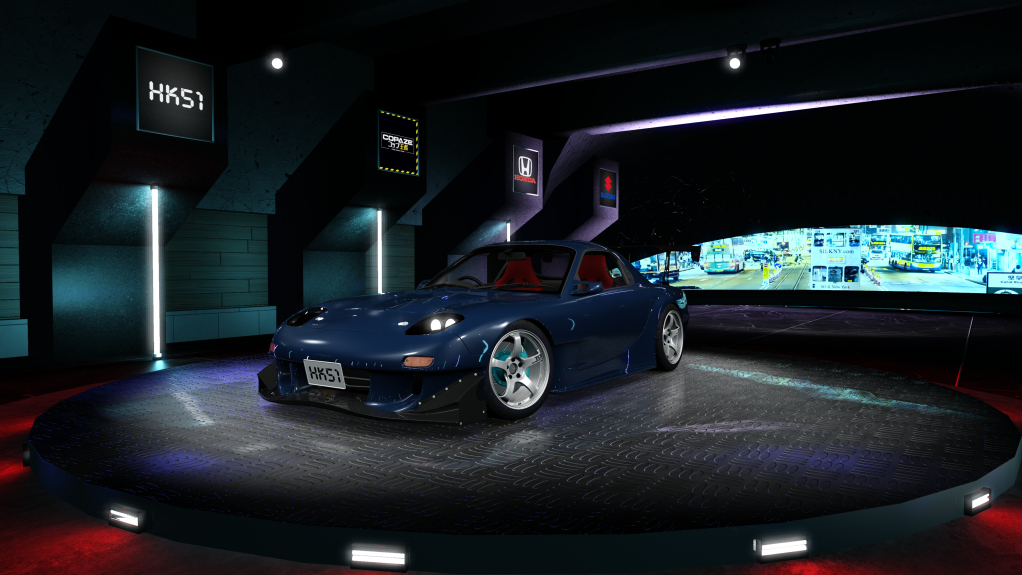 HK51 P1 Mazda RX7 FD3S, skin 04_blue_mica_b