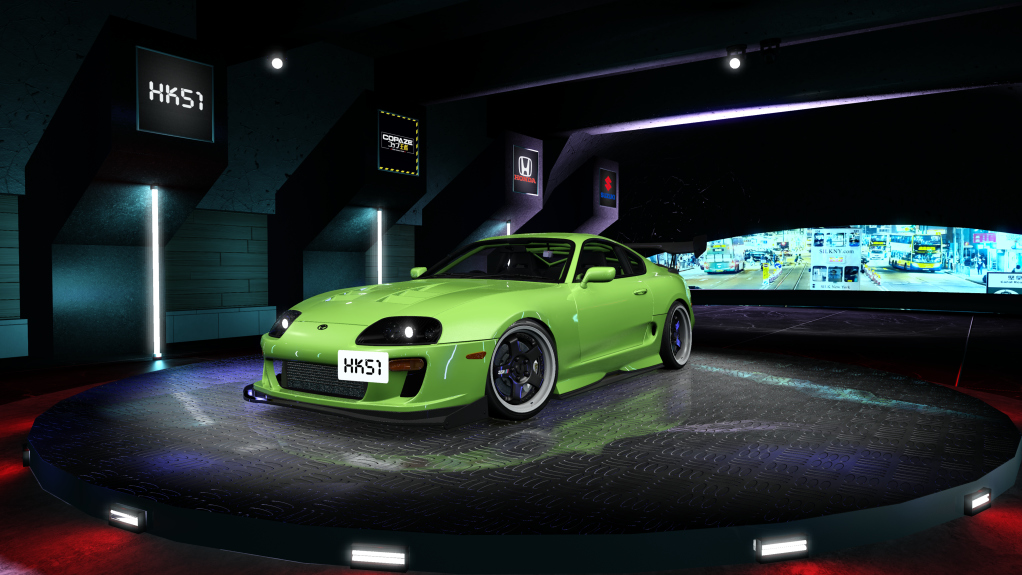 HK51 P1 Toyota Supra A80, skin 14_limegreen