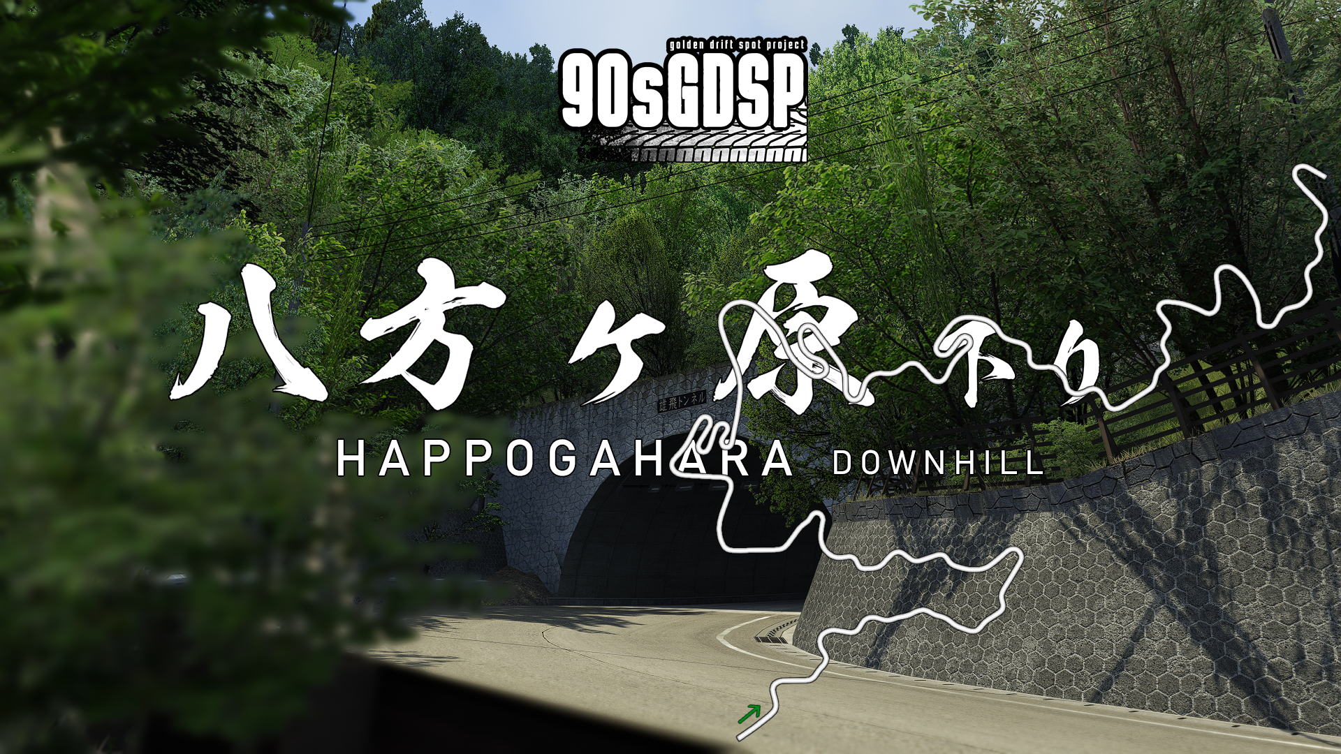 HAPPOGAHARA, layout downhill